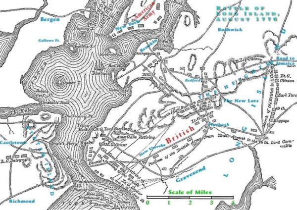 Battle of Brooklyn map