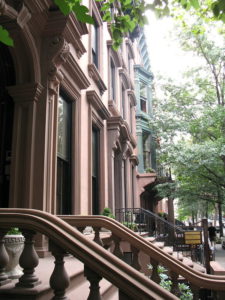 Brooklyn street with Brownstones