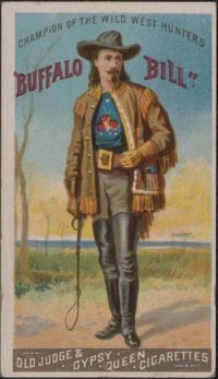 Cigarette card featuring Buffalo Bill Cody