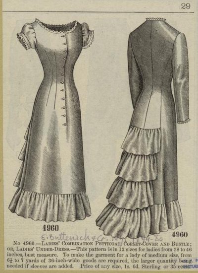 Butterick pattern ad, 1879-1880
