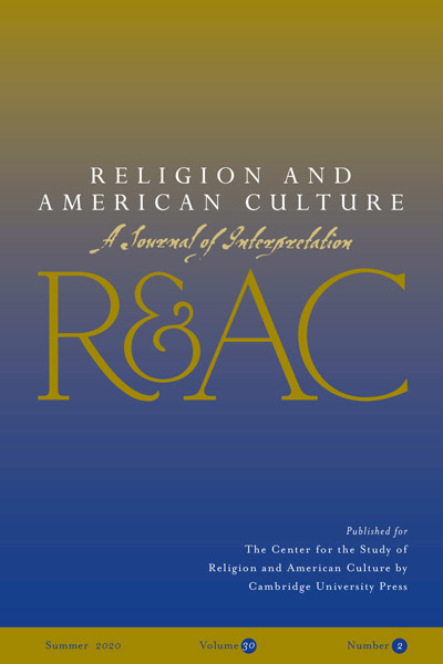 Cover, Religion and American Culture (Journal)