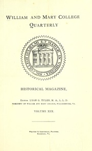 Cover, William and Mary Quarterly