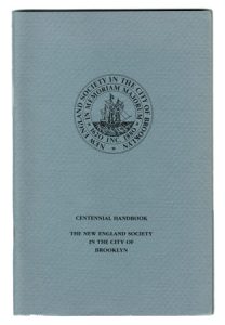 New England Society Centennial Handbook