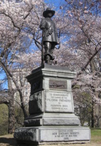 Photo of The Pilgrim statue in Central Park, NYC