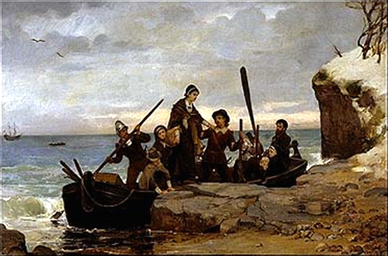 Landing of the Pilgrims, by Henry Bacon