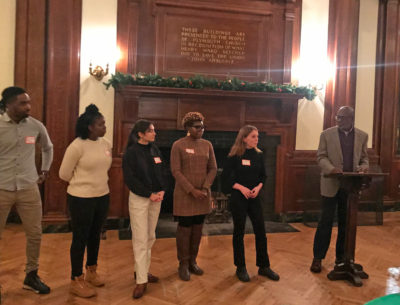 HONORED ATTENDEES at the Society’s 2019 annual reception for scholars and their families